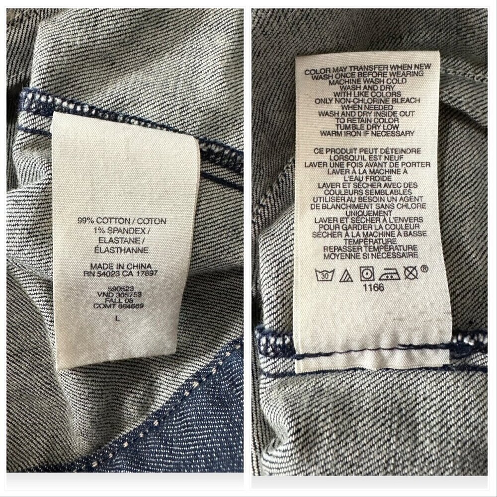 GAP Limited Edition Blue Denim Jean Jacket, Size L - Picture 4 of 12